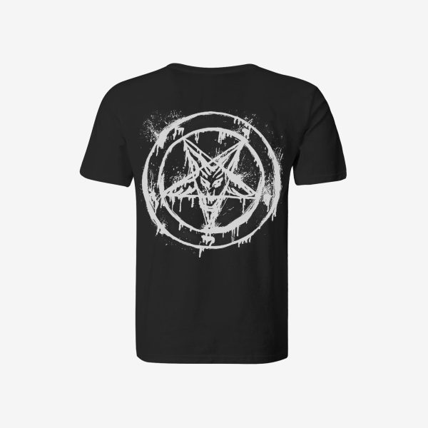 Baphomet print casual loose t-shirt designer